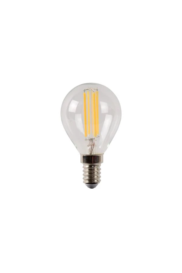 Lucide P45 - Filament lamp - Ø 4,5 cm - LED Dimb. - E14 - 1x4W 2700K - Transparant - uit